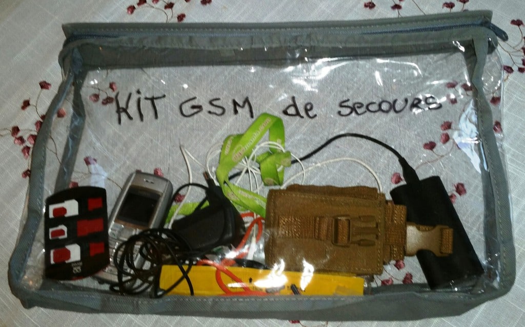kit telephone de secours gsm
