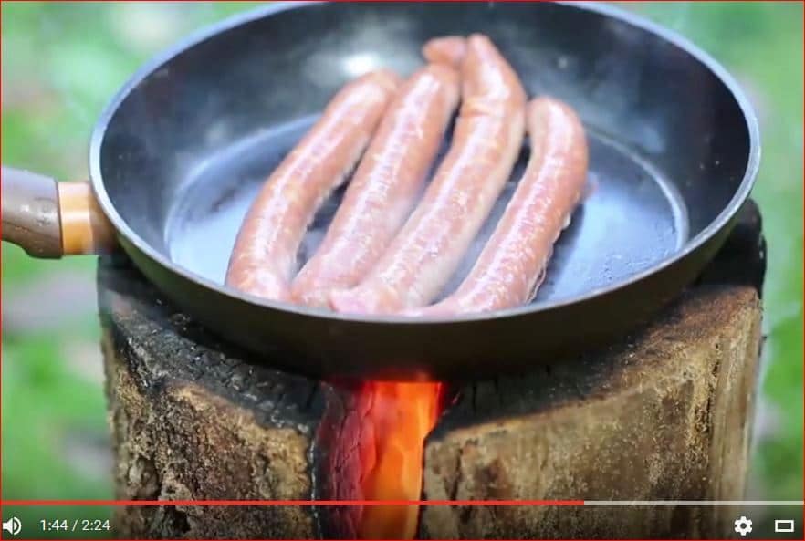 faire un barbecue avec une buche