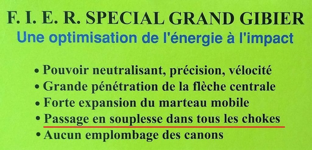 balle fier tous choke